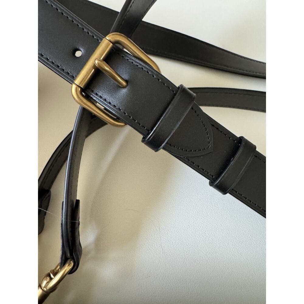 Coach Tabby Shoulder Bag 26 91215 Signature Canvas Black Leather Brown Crossbody - Picture 7 of 16